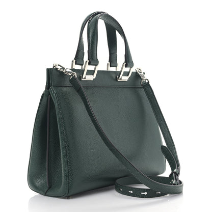 Gucci Grainy Calfskin Small Zumi Top Handle Bag Vintage Green 3 of 9