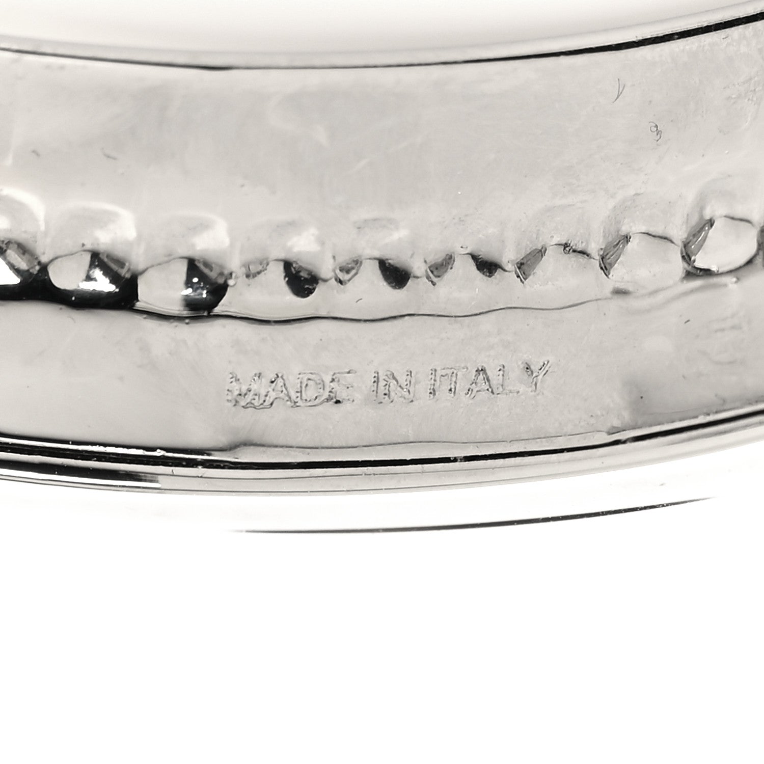 Prada Metal Crystal Hair Clip Silver 3 of 4