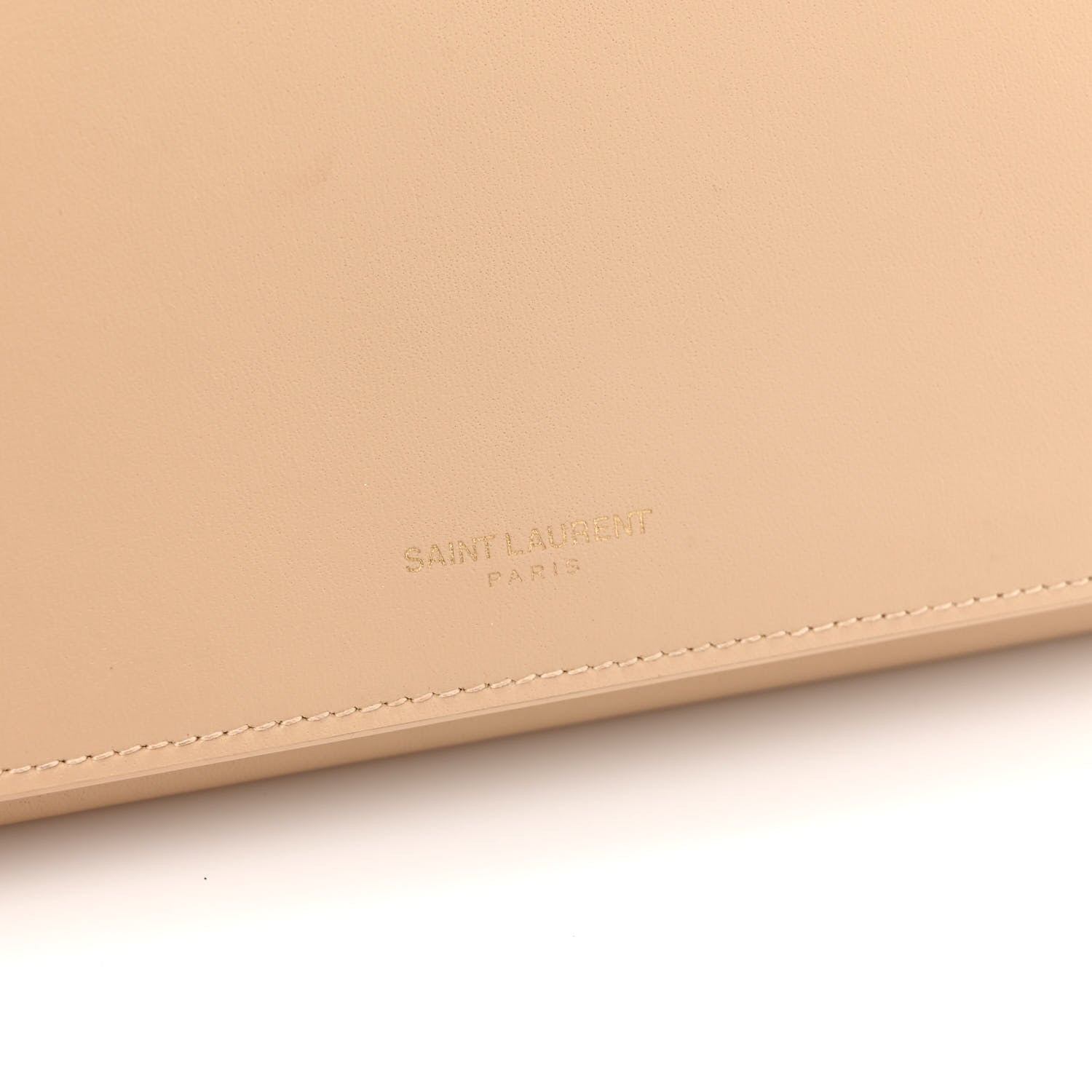 Saint Laurent Smooth Calfskin Mini Paris Bag Beige 8 of 8