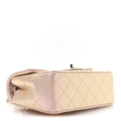 Chanel Iridescent Calfskin Quilted Mini Rectangular Flap Pink 4 of 10