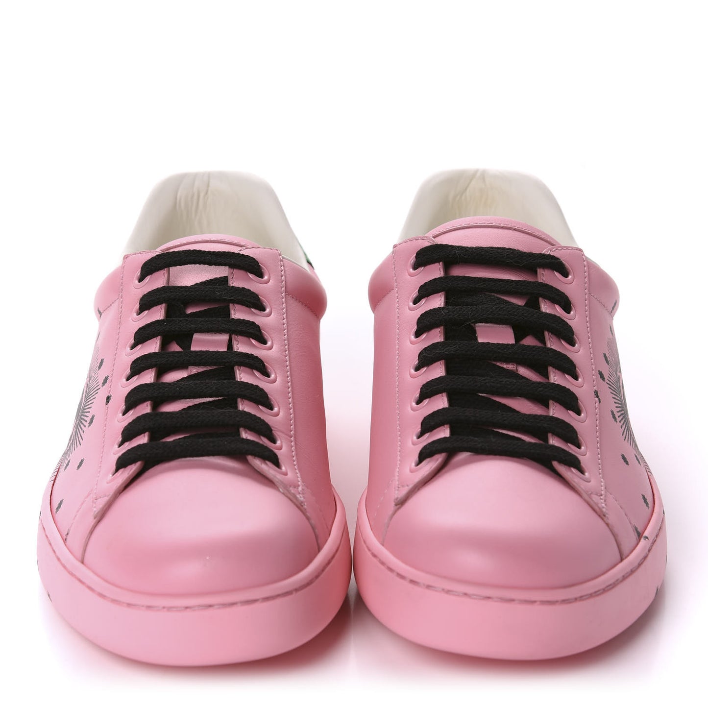 Calfskin Star Eye Mens Ace Sneakers 7 Pink