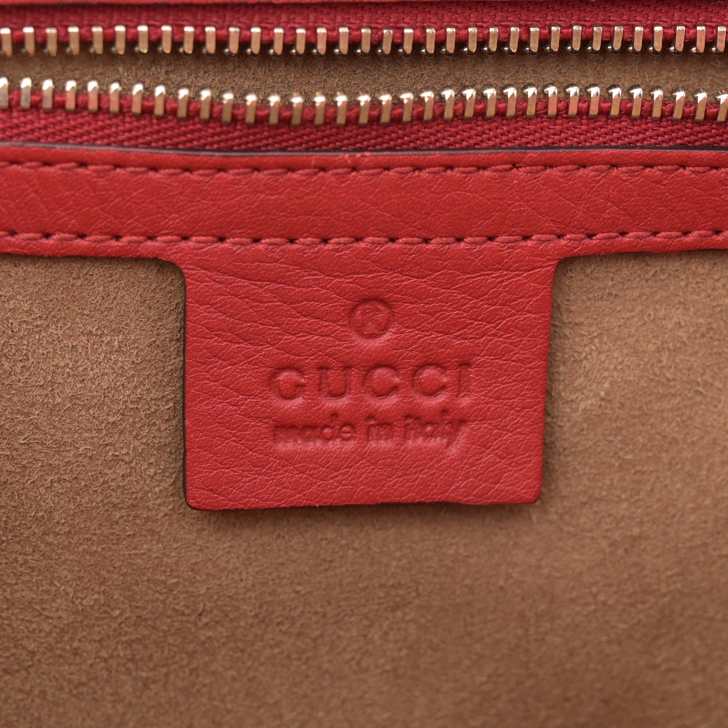 Gucci GG Supreme Monogram Calfskin Medium Padlock Shoulder Bag Beige Hibiscus Red New Rosette 6 of 14