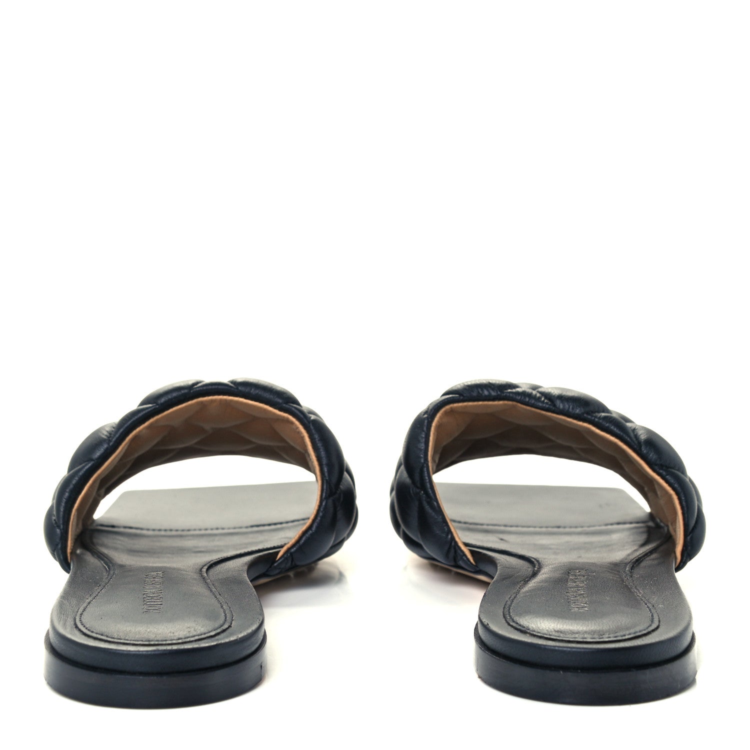 Bottega Veneta Nappa Matelasse Padded Flat Sandals 39 Black 6 of 9