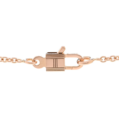 Hermes 18K Rose Gold Diamond Constance Amulettes Pendant Necklace 5 of 6