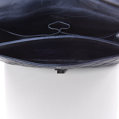 Chanel Metallic Aged Calfskin 2.55 Reissue Flap 227 Blue 9 of 13