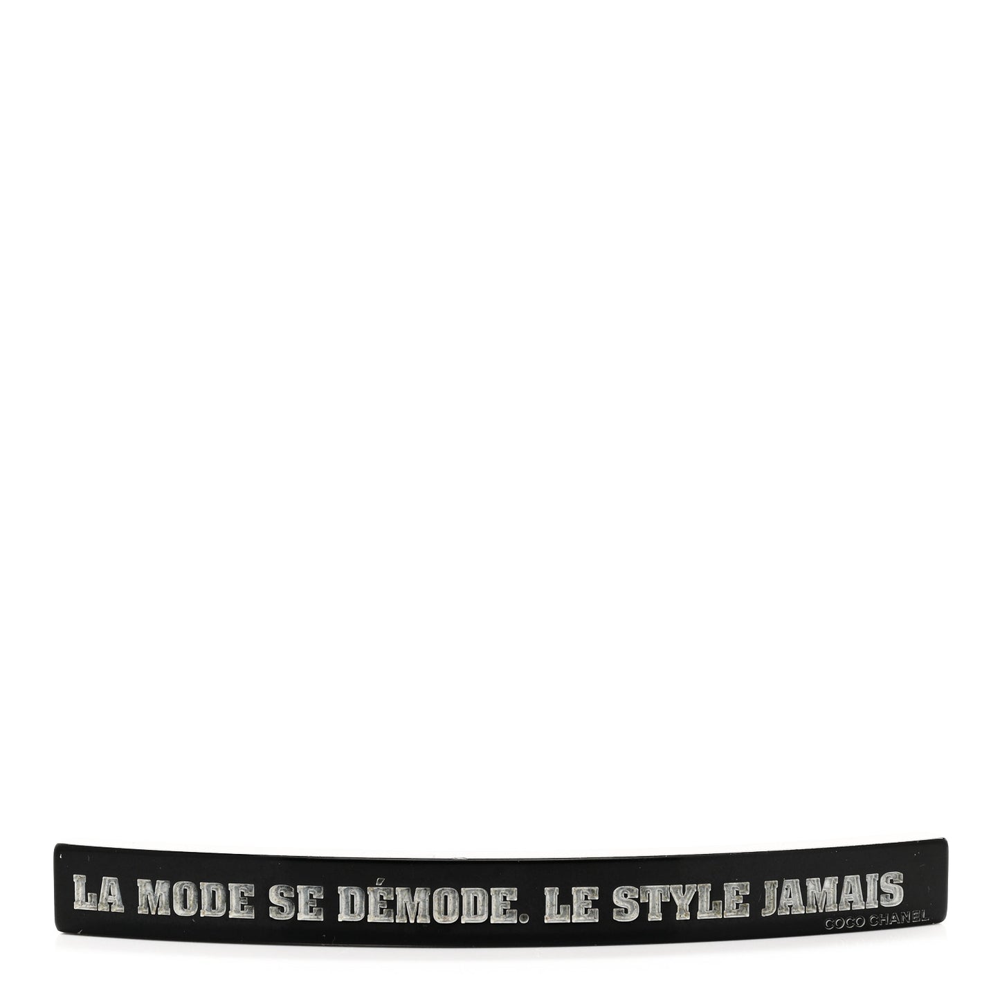 Resin La Mode Se Demode Hair Clip Barrette Black