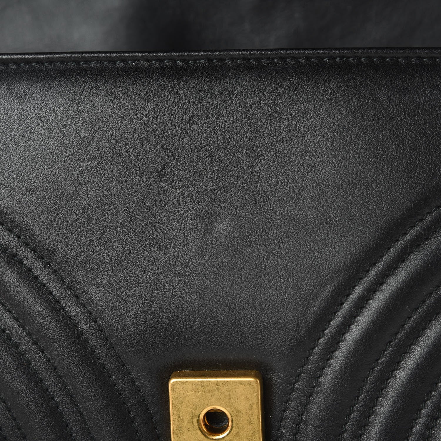 Gucci Calfskin Matelasse Small GG Marmont Shoulder Bag Black 13 of 14