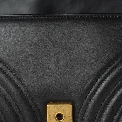Gucci Calfskin Matelasse Small GG Marmont Shoulder Bag Black 13 of 14