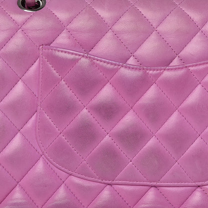 Chanel Lambskin Quilted Medium Double Flap Light Purple 15 of 17
