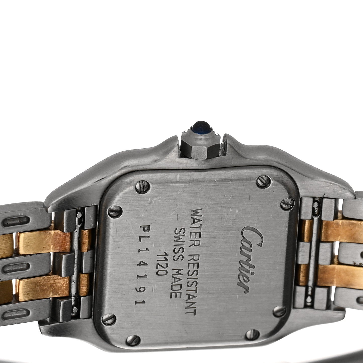 Stainless Steel 18K Yellow Gold 22mm Panthere Quartz Watch