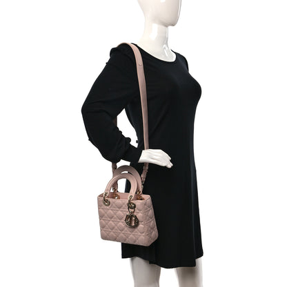 Christian Dior Lambskin Cannage Small Lucky Badges My Lady Dior Pink 2 of 10