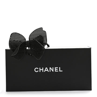 Chanel Crystal Beaded CC Bow Multi Strand Necklace Black 7 of 7