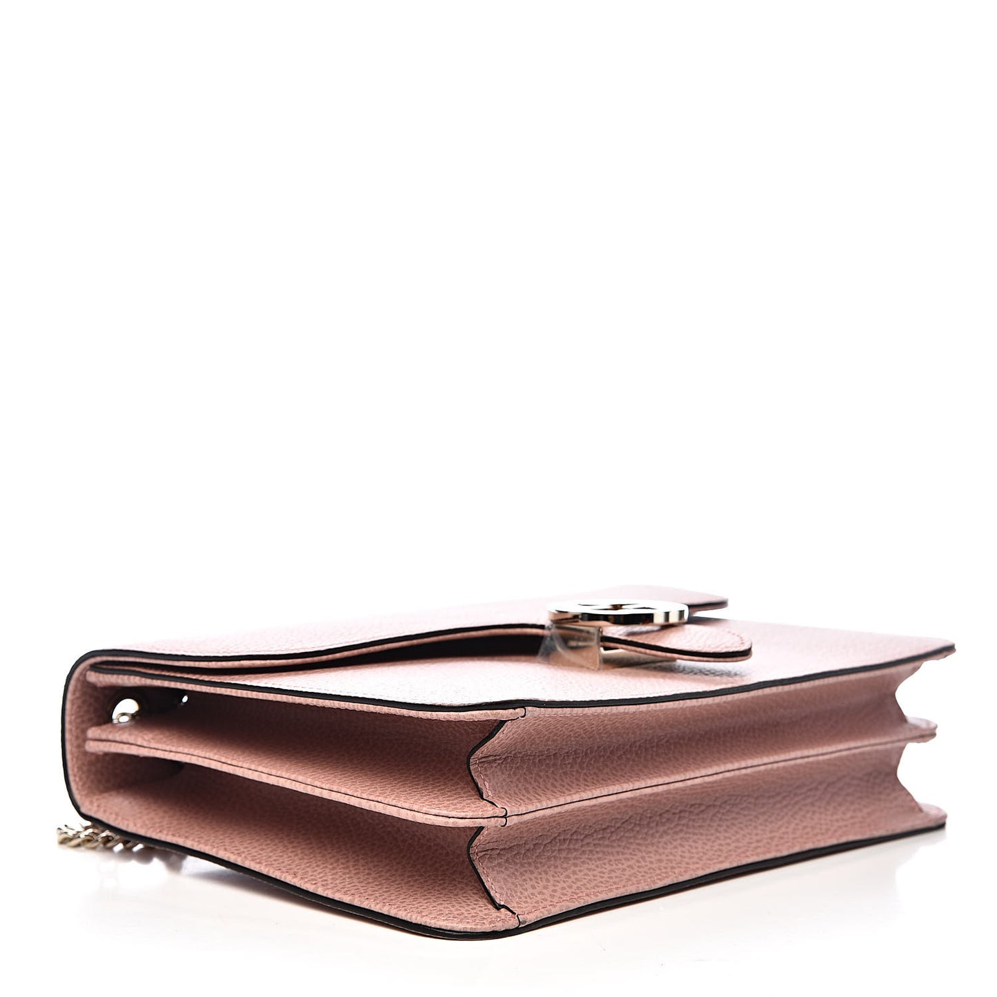 Dollar Calfskin Interlocking G Shoulder Bag Soft Pink