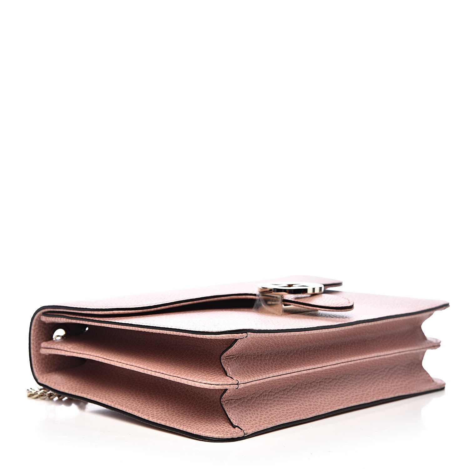 Gucci Dollar Calfskin Interlocking G Shoulder Bag Soft Pink 4 of 10