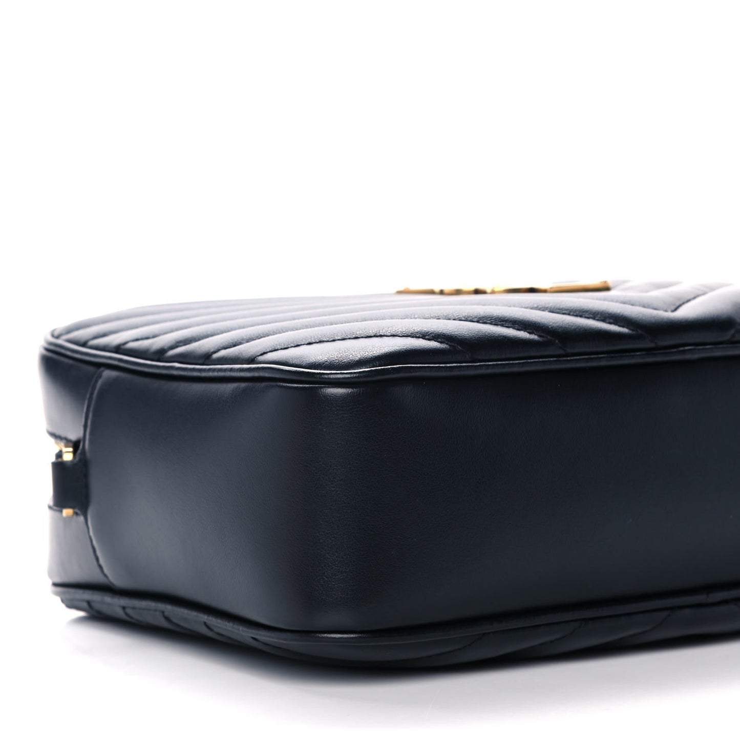 Calfskin Matelasse Monogram Lou Camera Bag Black