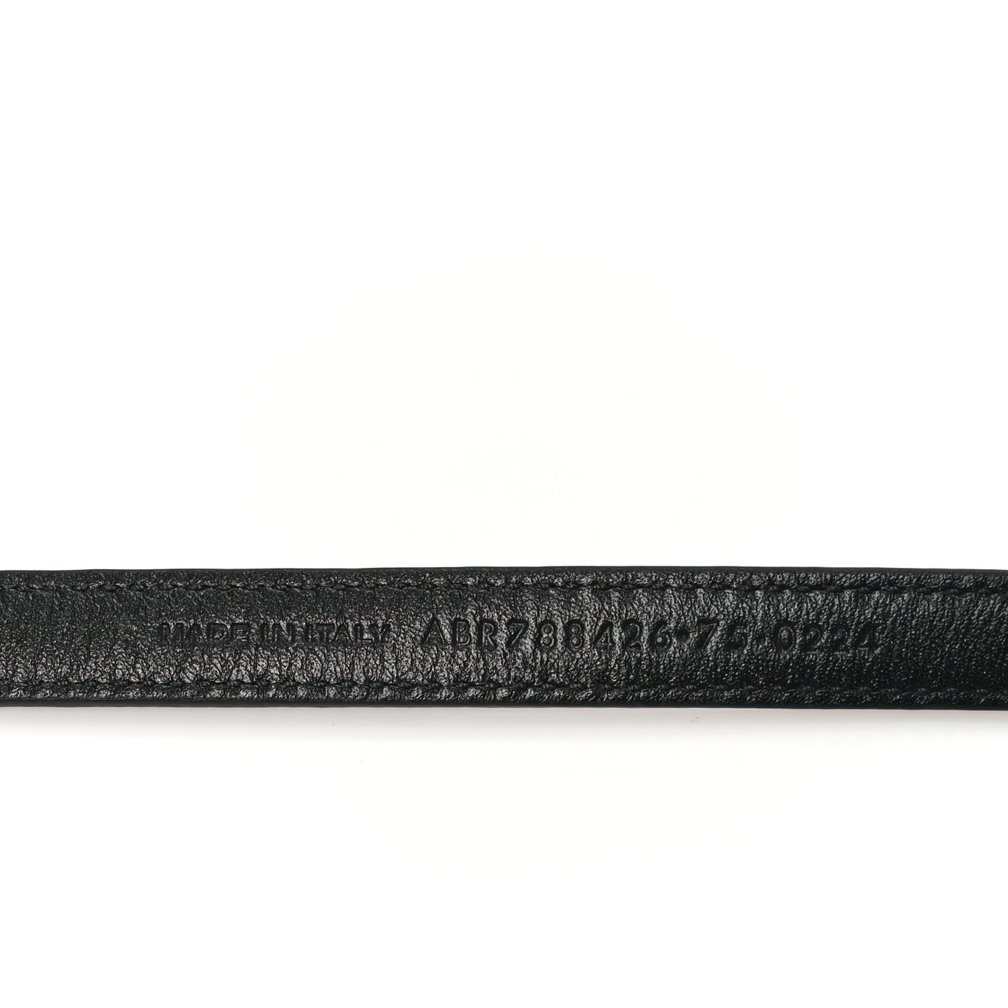 Calfskin Monogram Cassandre Extra Thin Square Buckle Belt 75 30 Black
