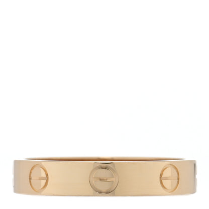 Cartier 18K Yellow Gold 3.5mm LOVE Wedding Band Ring 53 6.5 3 of 4