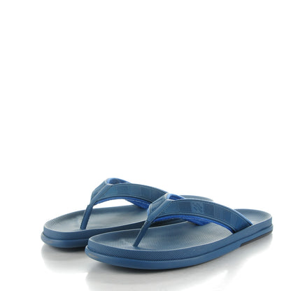 Louis Vuitton Rubber Damier Mens Waterfront Thong Sandals 12 3 of 9