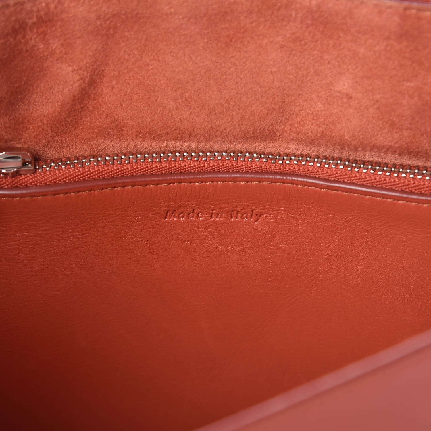 Celine Smooth Calfskin Blade Chain Flap Terracotta 7 of 16