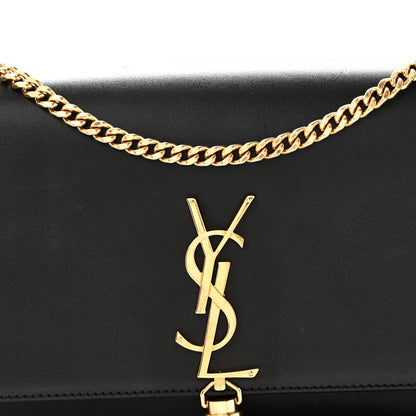 Saint Laurent Smooth Calfskin Medium Classic Monogram Kate Tassel Satchel Black 7 of 9