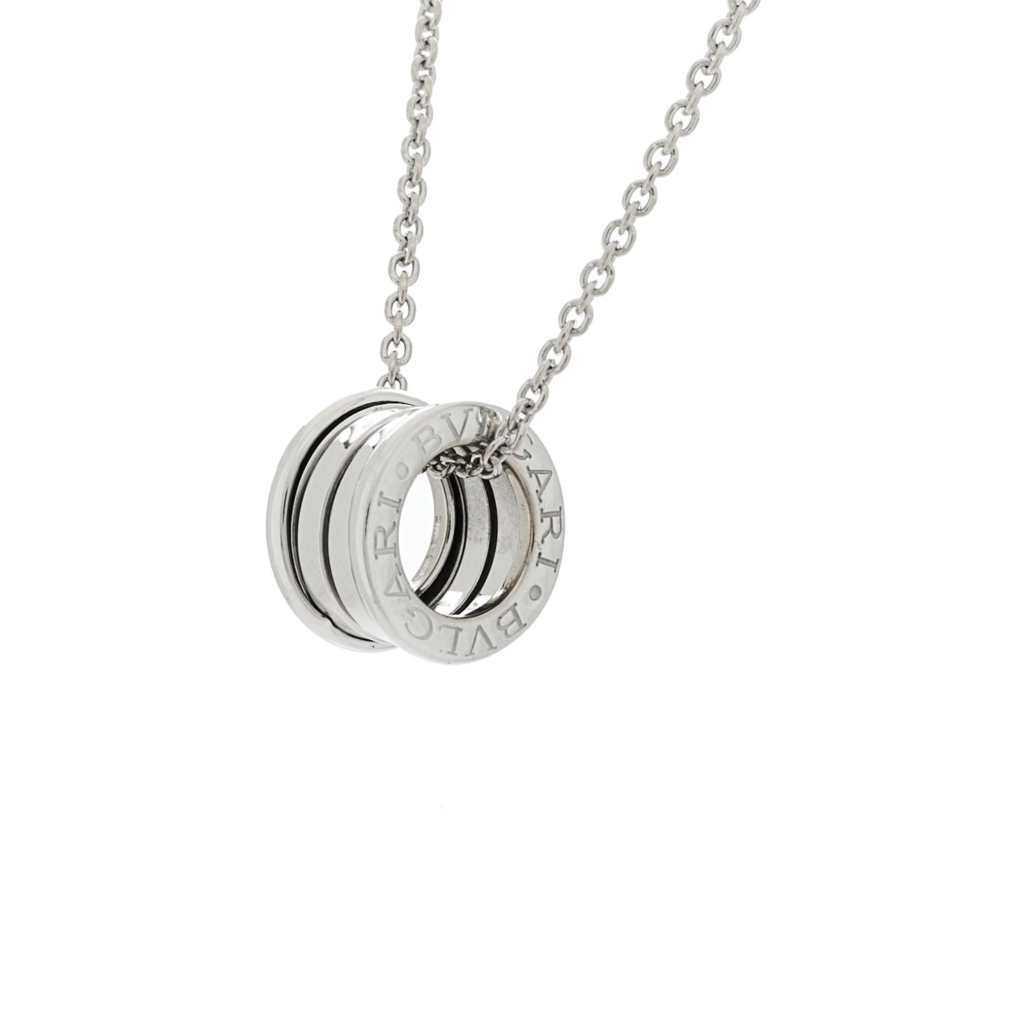 18K White Gold B.Zero1 Pendant Necklace