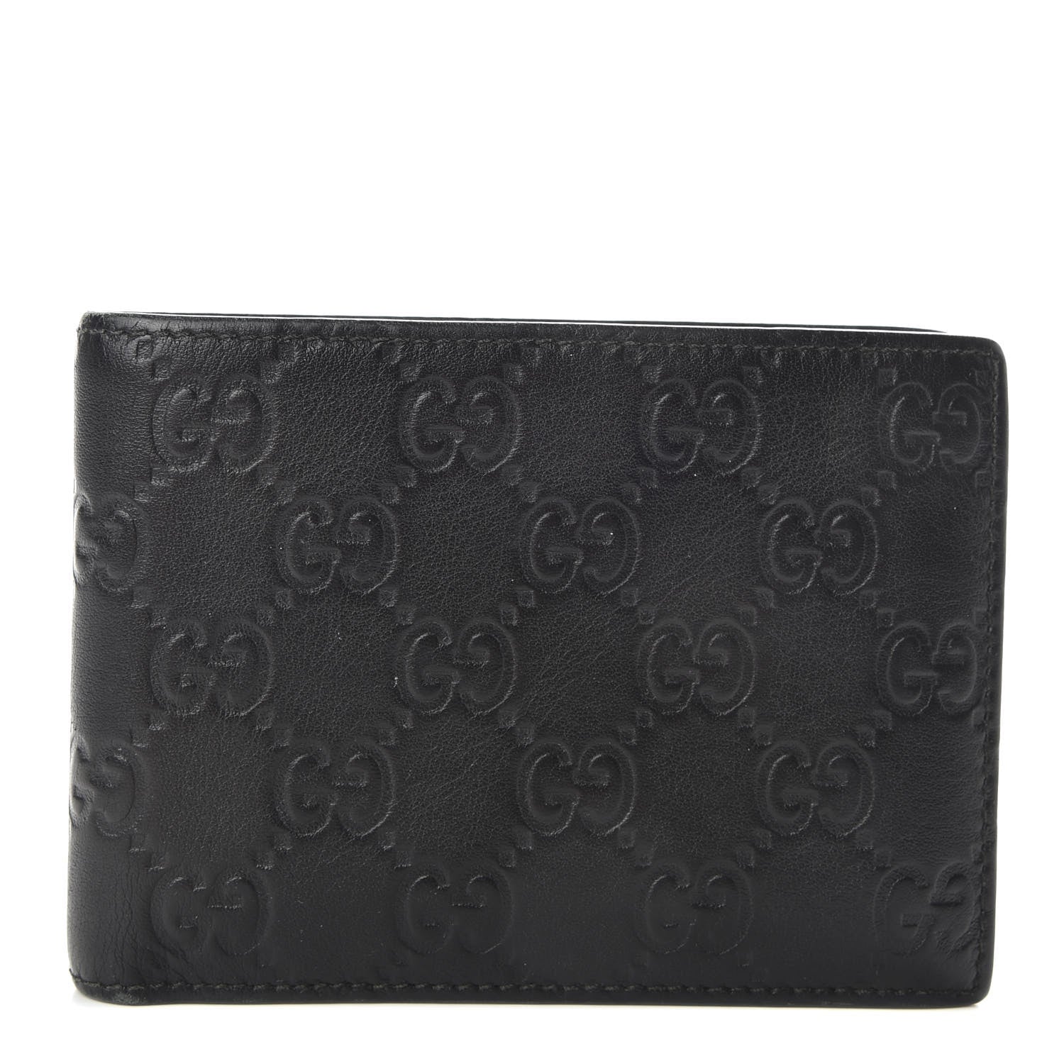 Gucci Guccissima Bi-Fold Wallet Black 1 of 6
