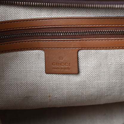 Gucci Monogram Medium Lady Web Boston Bag Beige Cuir 5 of 16