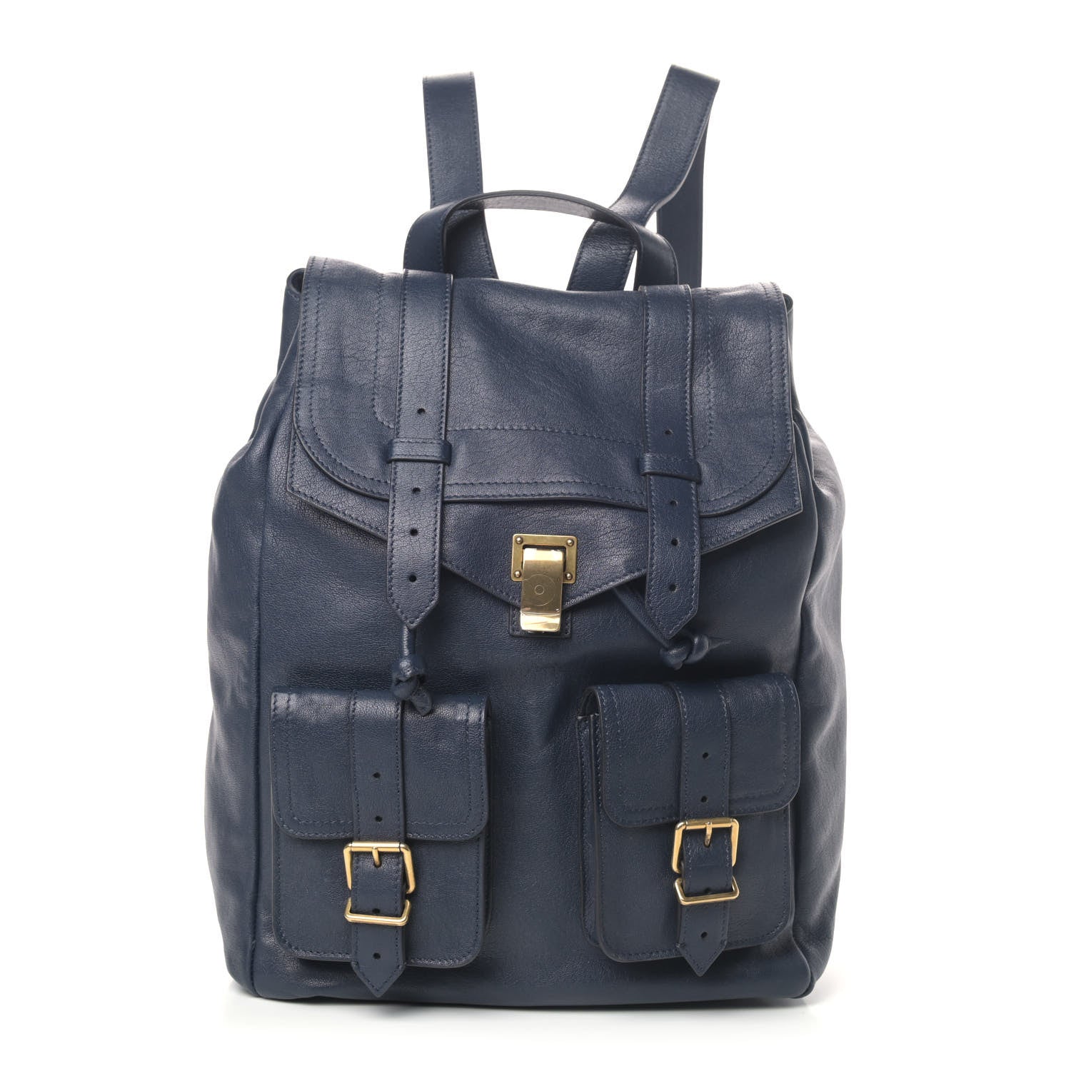 Proenza Schouler Lambskin PS1 Backpack Midnight 1 of 4