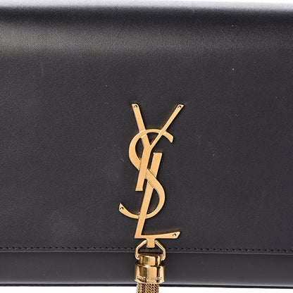 Saint Laurent Smooth Calfskin Medium Classic Monogram Kate Tassel Satchel Black 12 of 12
