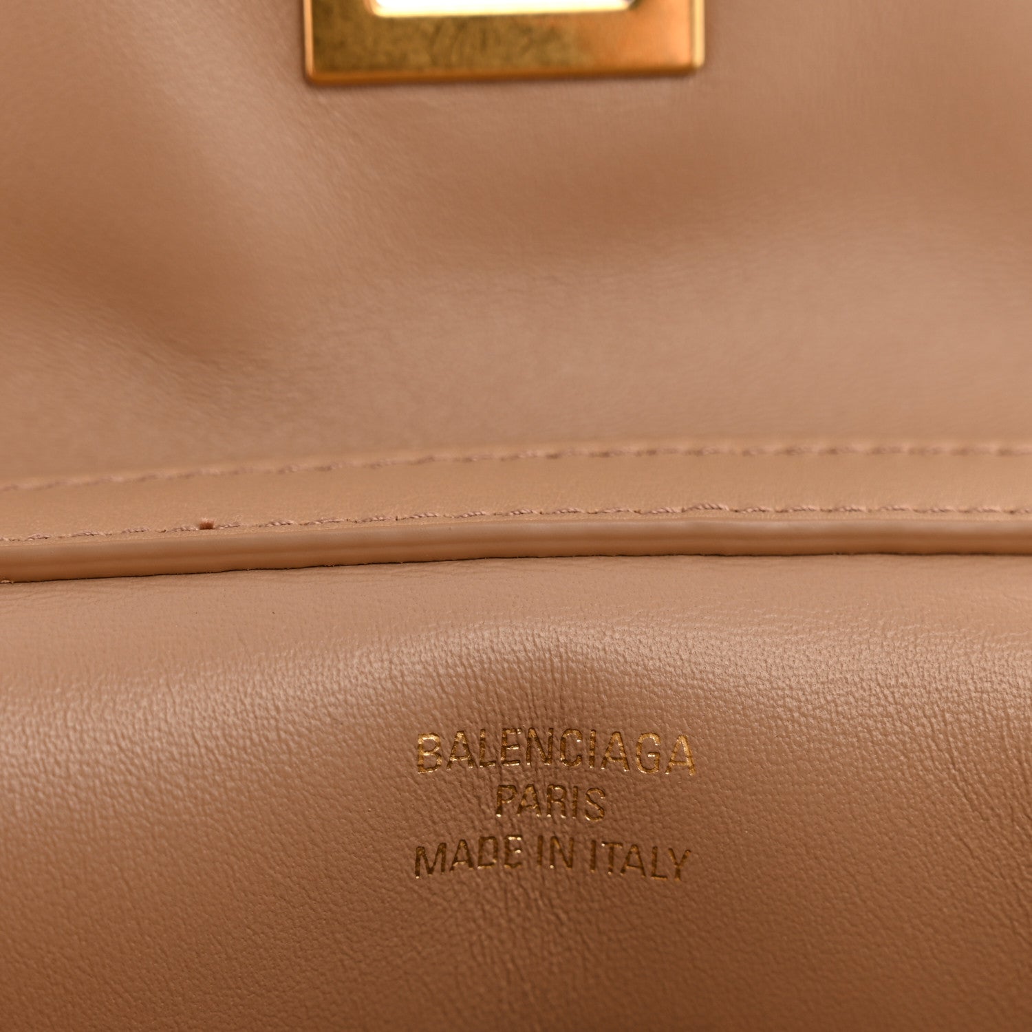 Balenciaga Natural Smooth Calfskin Mini Rodeo Top Handle Handbag Latte 6 of 11