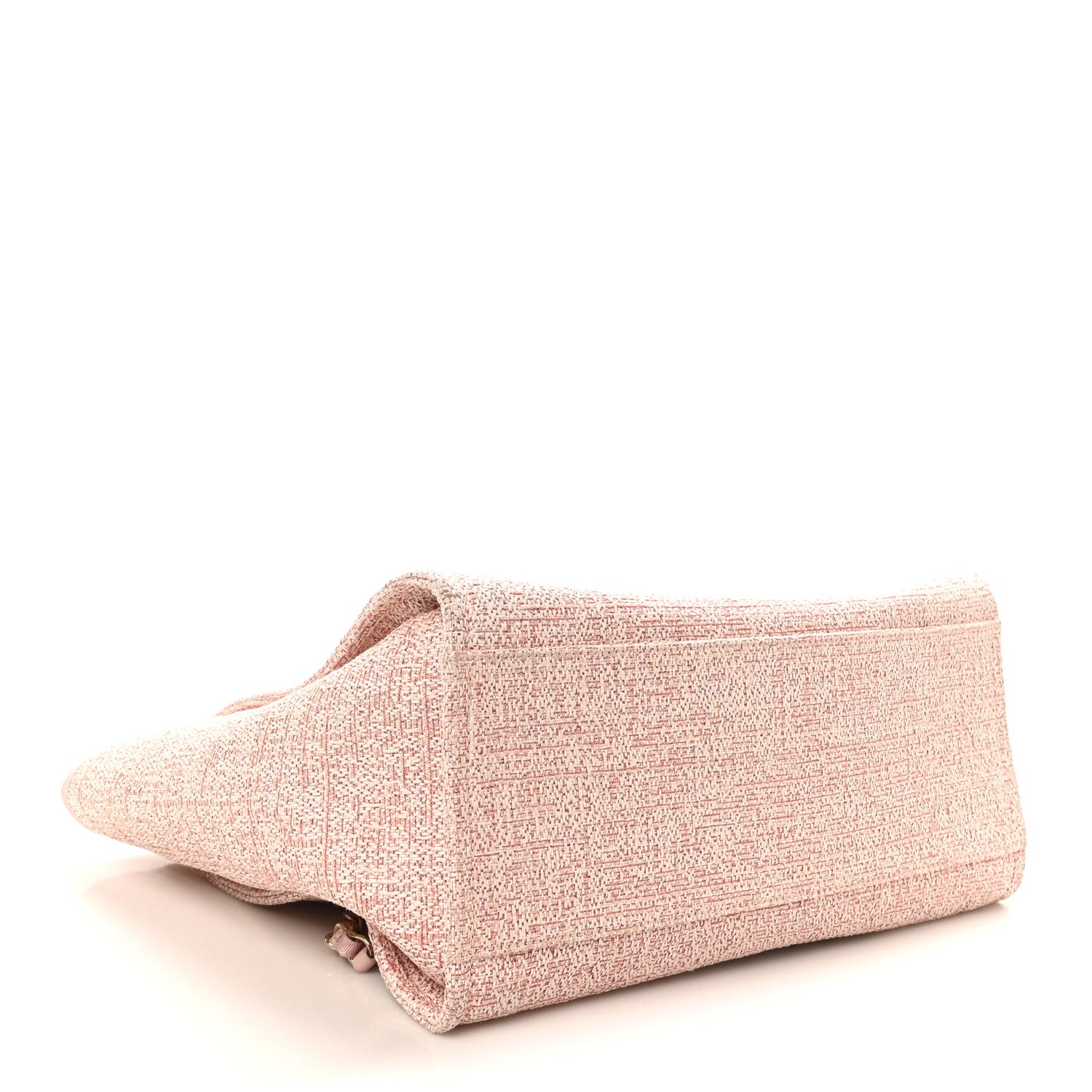 Chanel Lurex Boucle Deauville Medium Tote Pink 4 of 10