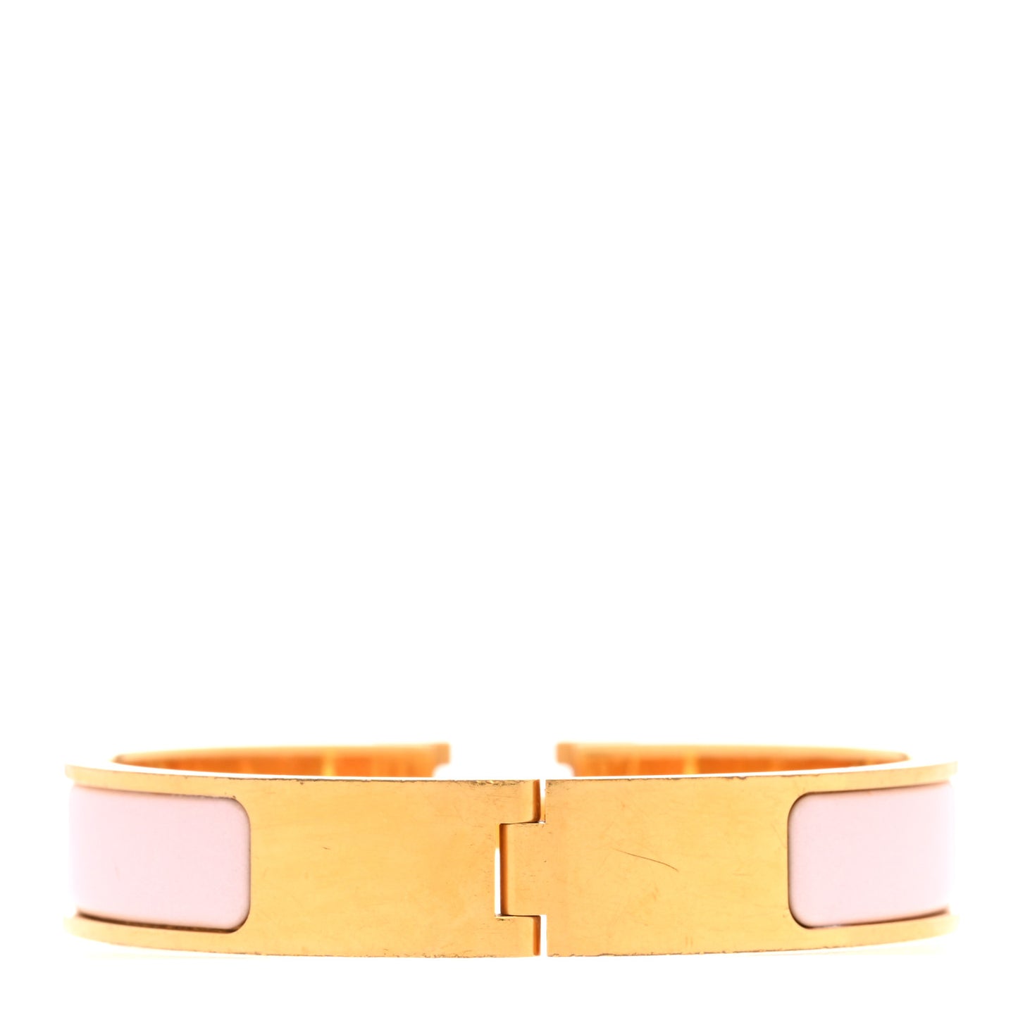 Enamel Narrow Clic Clac H Bracelet PM Rose Candeur