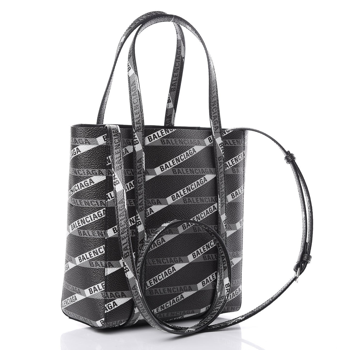 Coated Canvas Losange Monogram XXS Tote Black Grey