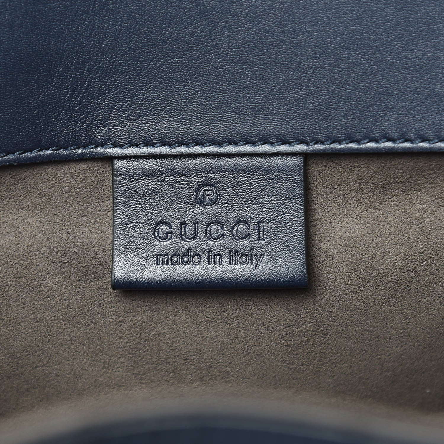 Gucci Guccissima Signature Double Buckle Backpack Blue 6 of 11