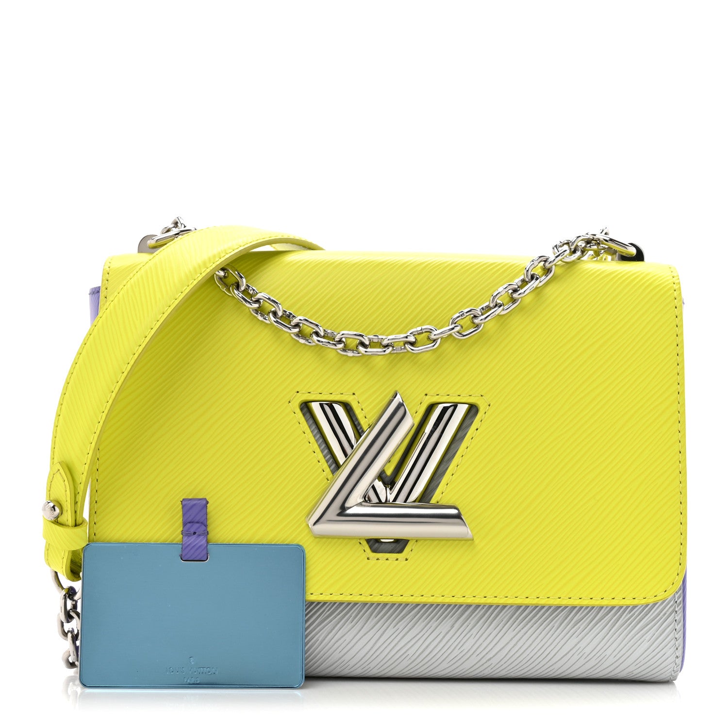 Louis Vuitton Epi Twist Shoulder Bag MM Purple Yellow Grey 1809759