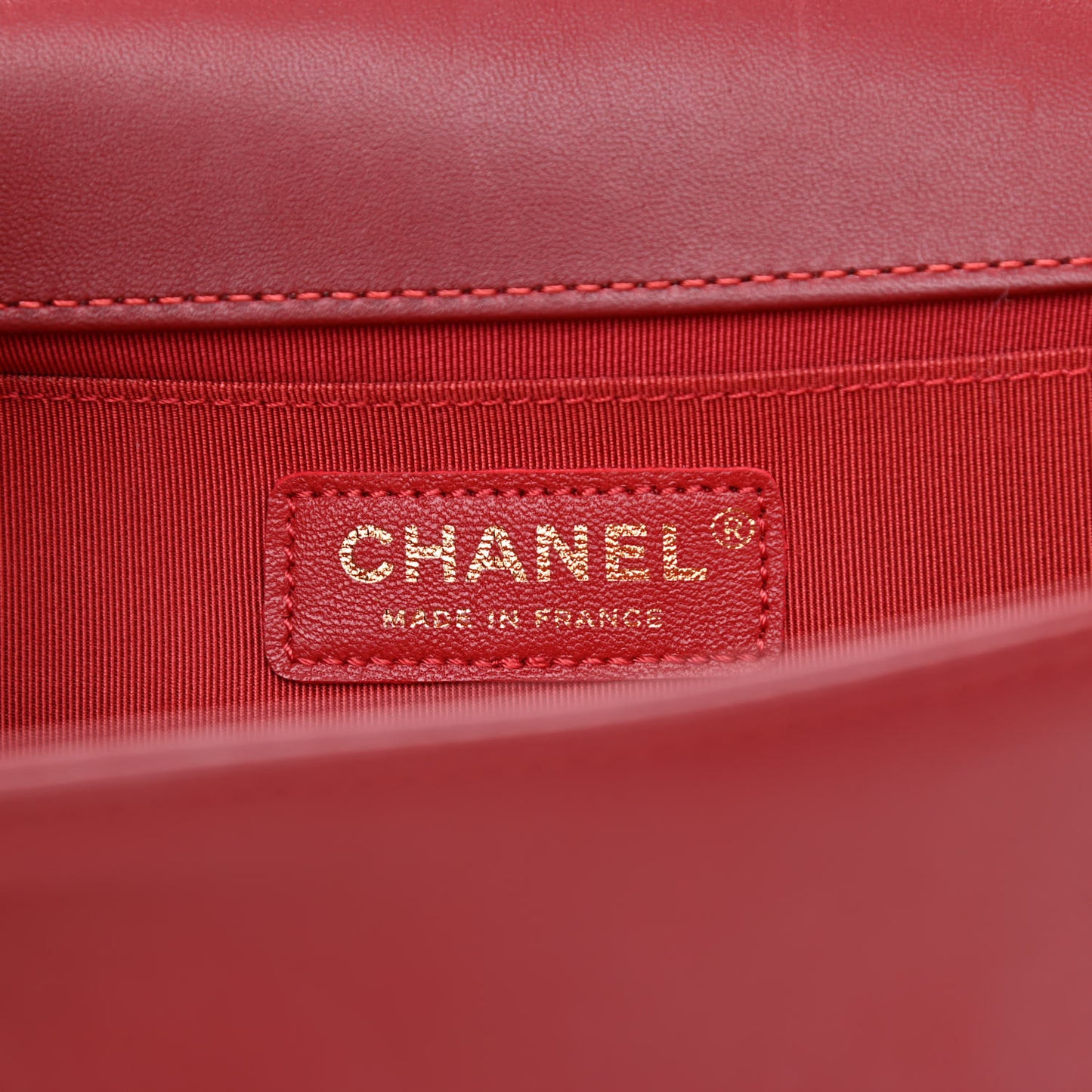 Calfskin Quilted Medium Boy Flap Burgundy