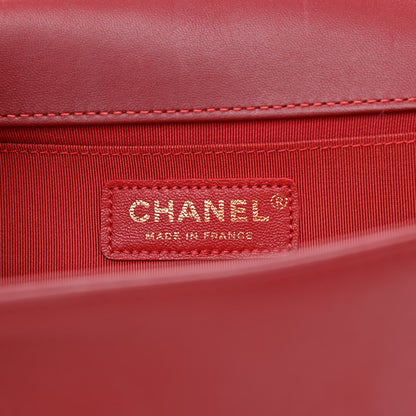 Chanel Calfskin Quilted Medium Boy Flap Burgundy 6 of 11