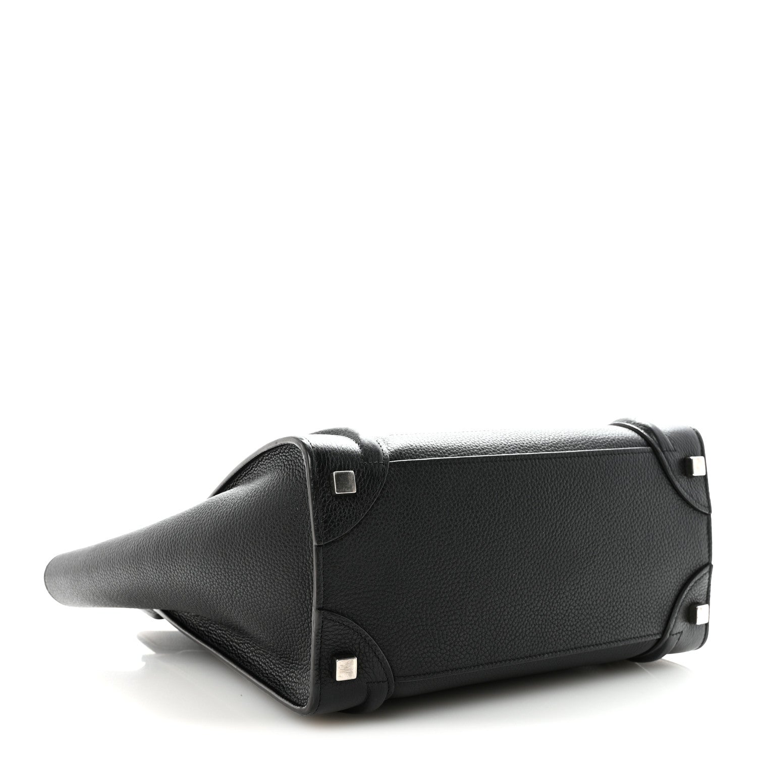 Celine Drummed Calfskin Micro Luggage Black 4 of 9