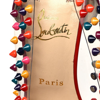 Christian Louboutin Patent PVC Spike Me 100 Pumps 40.5 Multicolor 7 of 7