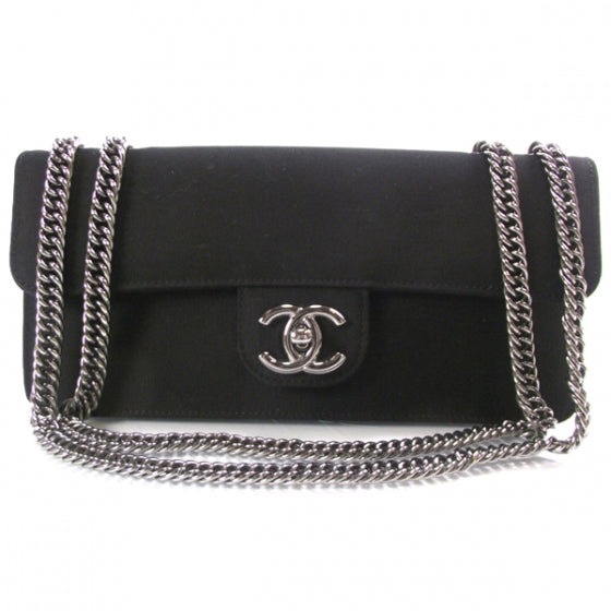 Fabric Evening Flap Black