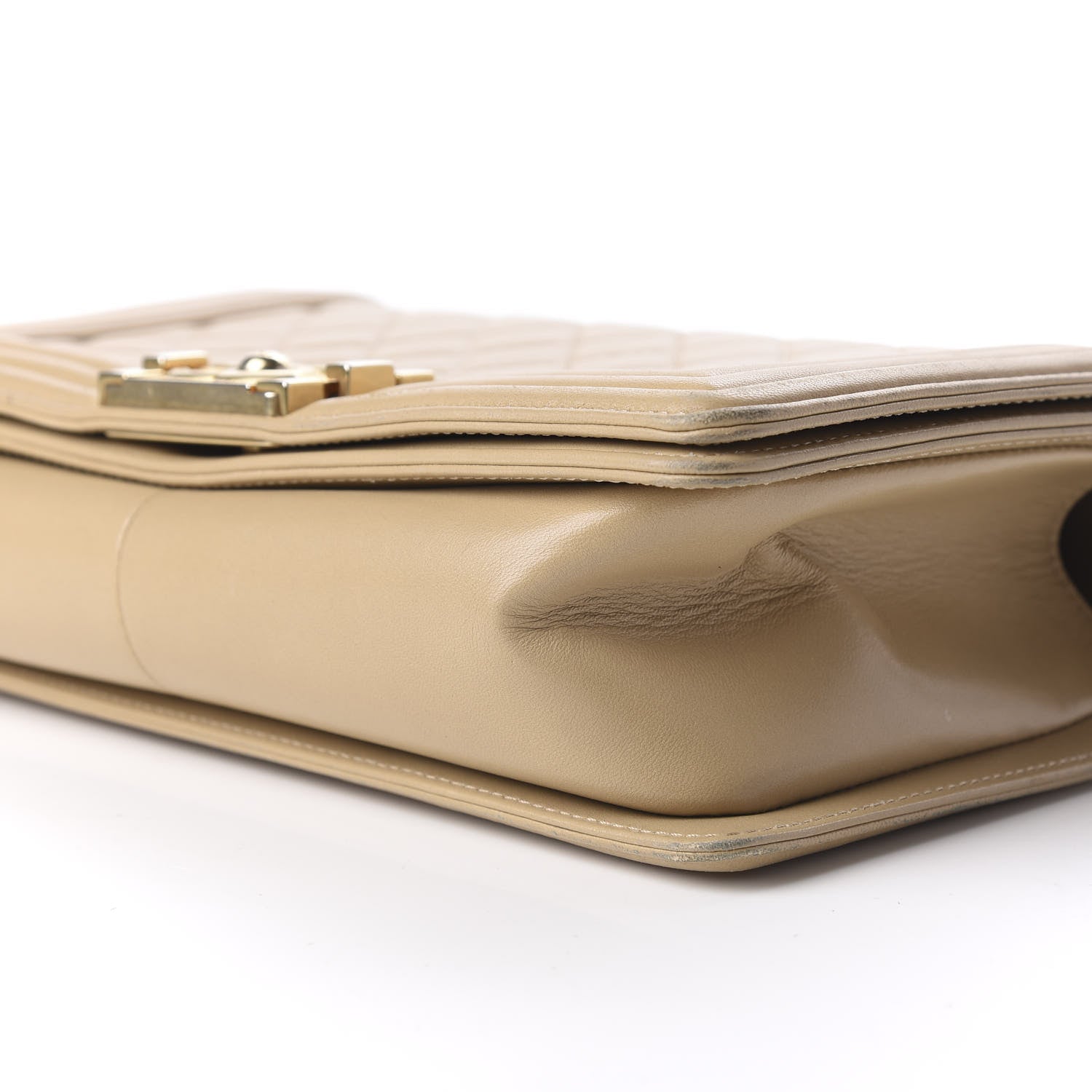 Chanel Lambskin Quilted Medium Boy Flap Beige 6 of 10