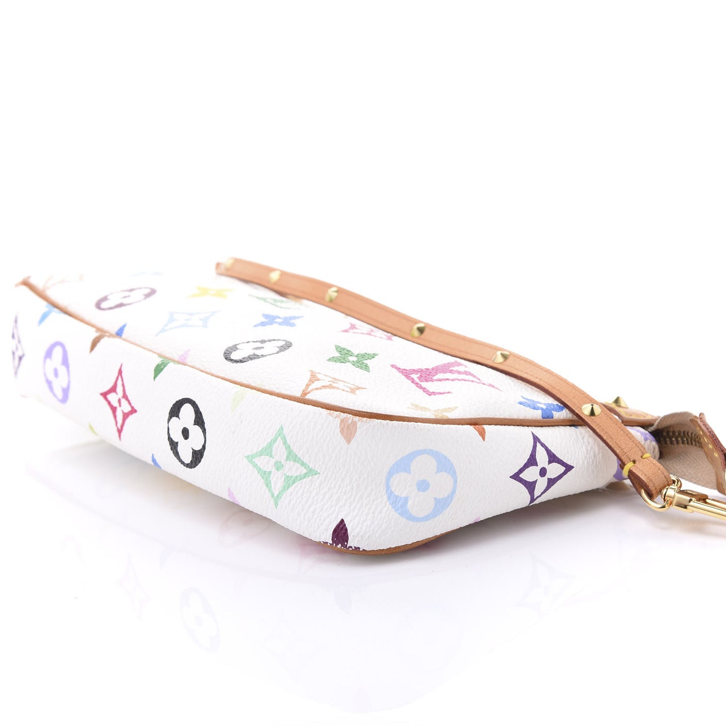 Monogram Multicolor Pochette Accessories White