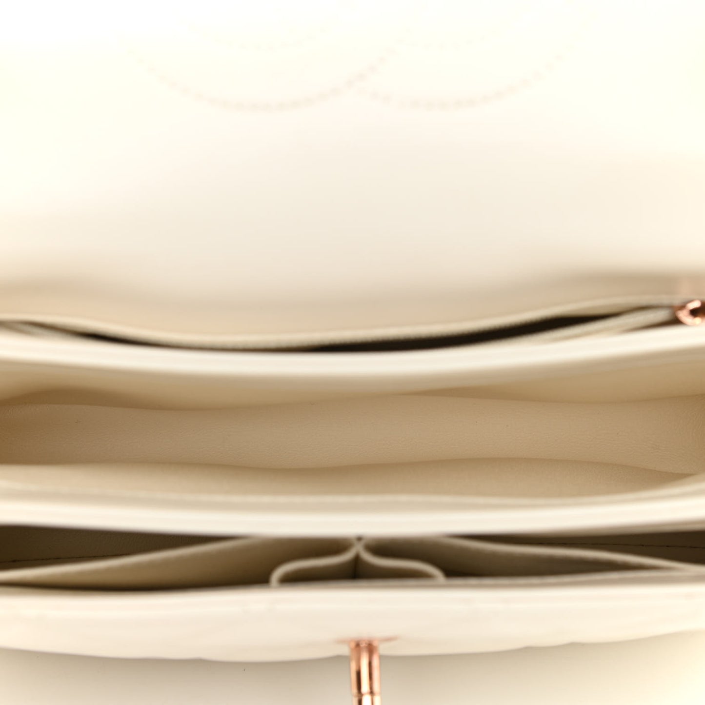 Lambskin Quilted Small Trendy CC Dual Handle Flap Bag White