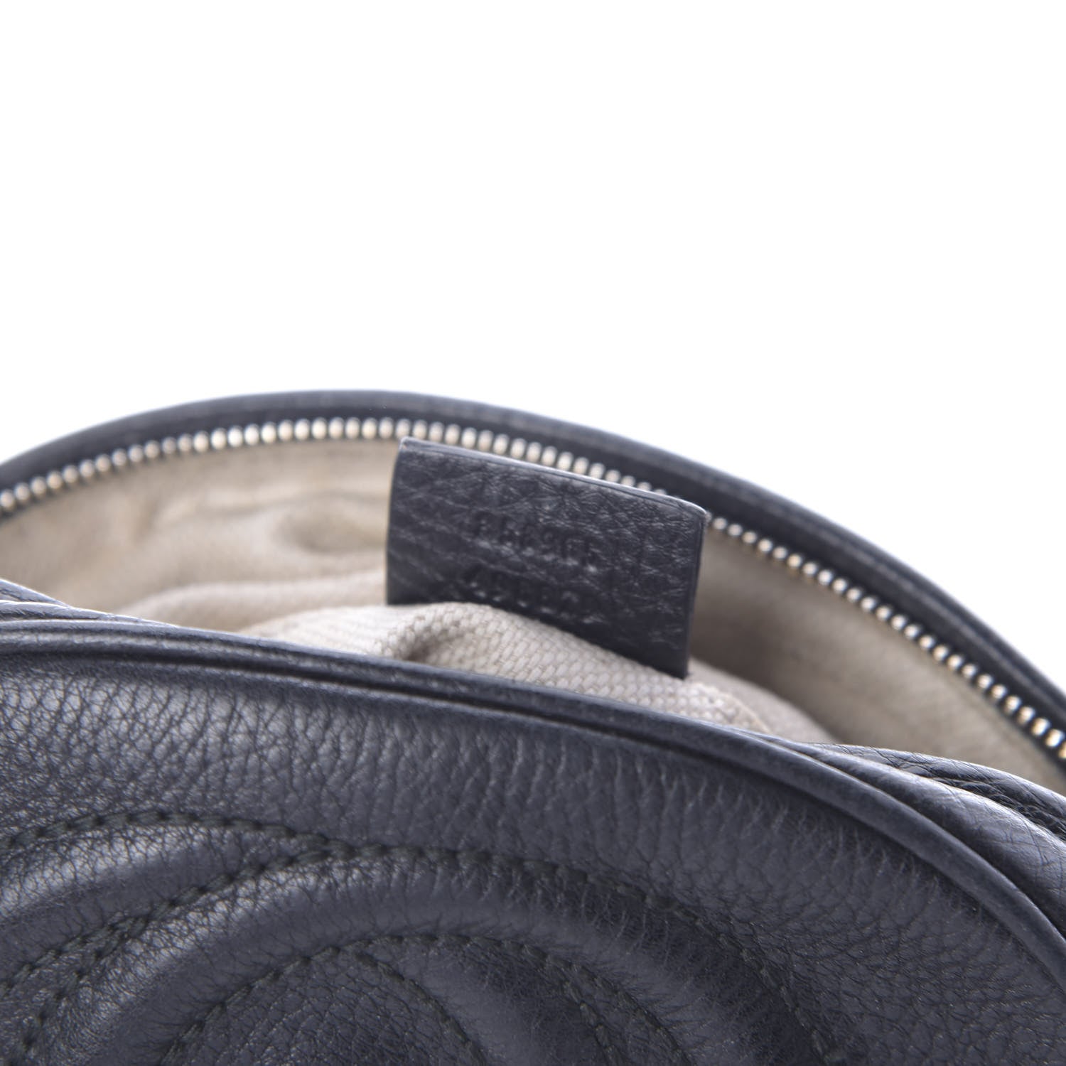Gucci Pebbled Calfskin Mini Soho Chain Bag Black 10 of 11