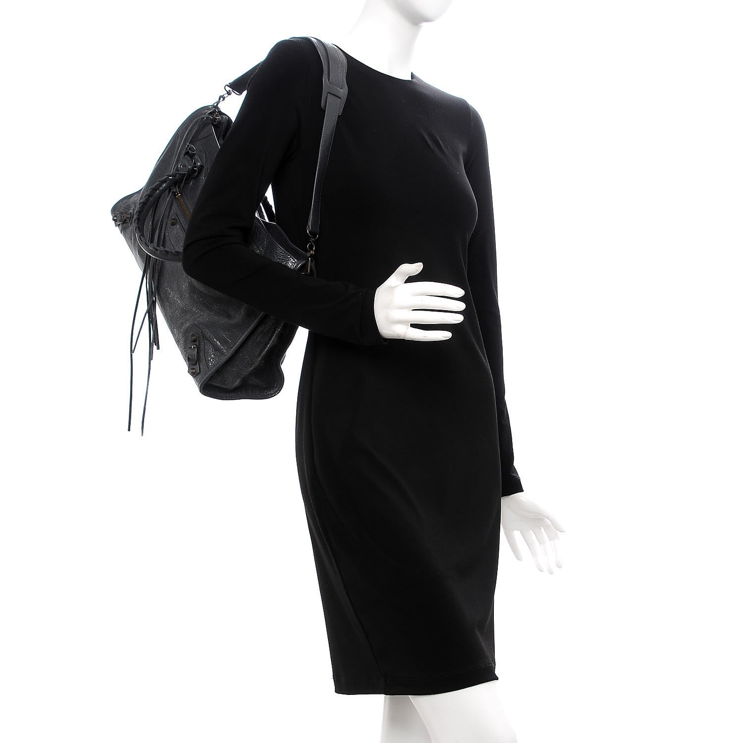Balenciaga Agneau Classic Hardware City Gris Fossile 2 of 7
