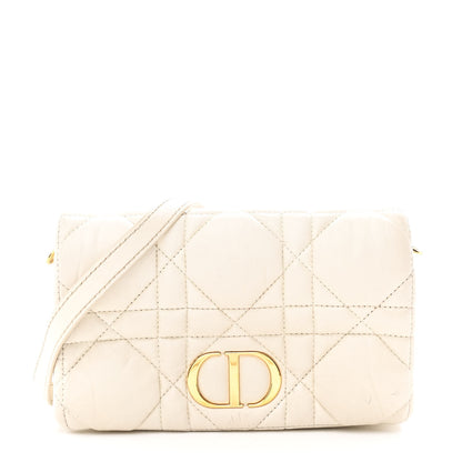 Christian Dior Calfskin Macrocannage Mini Caro Bag White 1 of 9