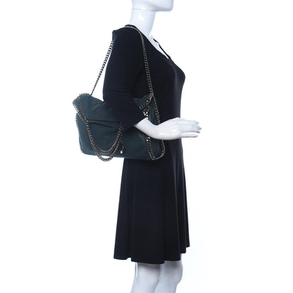 Stella McCartney Shaggy Deer Falabella Fold Over Tote Green 2 of 11