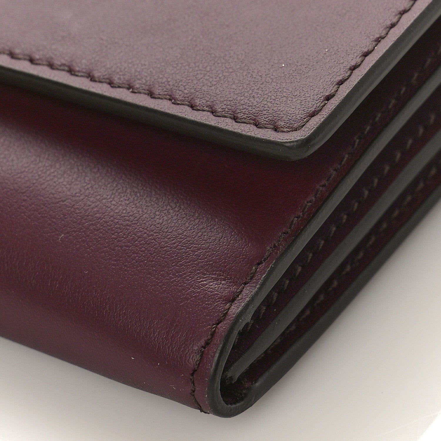 Burberry Calfskin Logo Hazelmere Wallet With Detachable Strap Deep Maroon 9 of 9