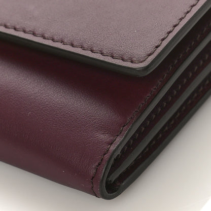 Burberry Calfskin Logo Hazelmere Wallet With Detachable Strap Deep Maroon 9 of 9
