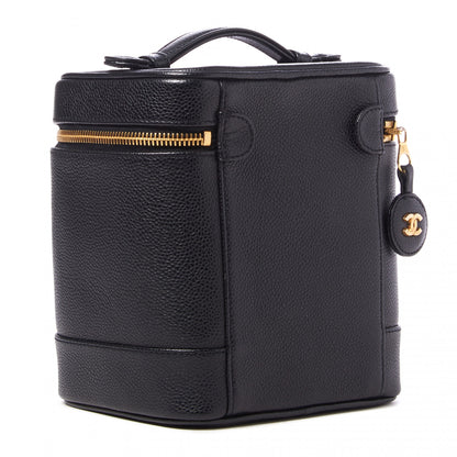 Chanel Caviar Cosmetic Vanity Bag Black 2 of 10